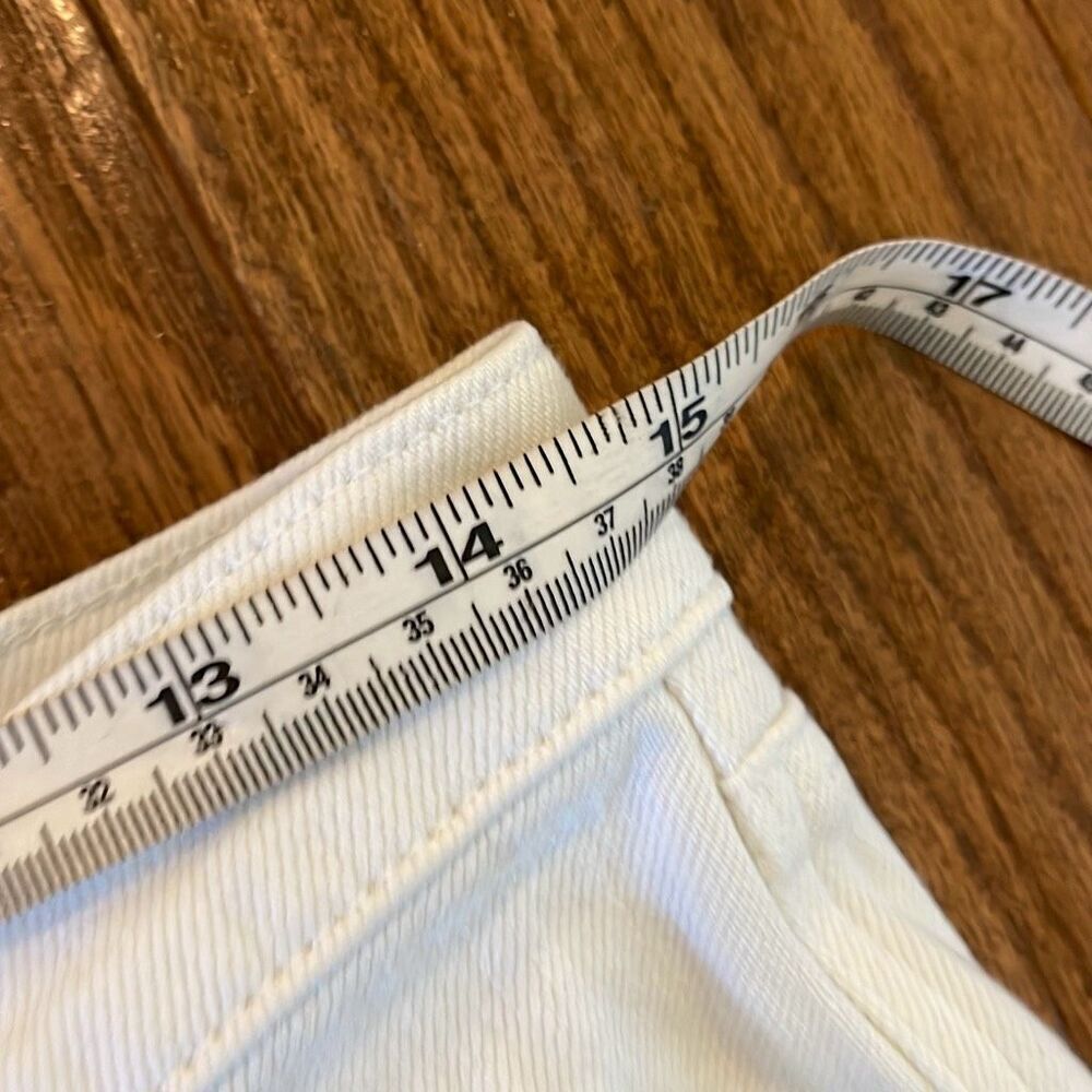 Lucky brand Ava mid rise crop white button fly jeans 29/8 - Picture 5 of 12